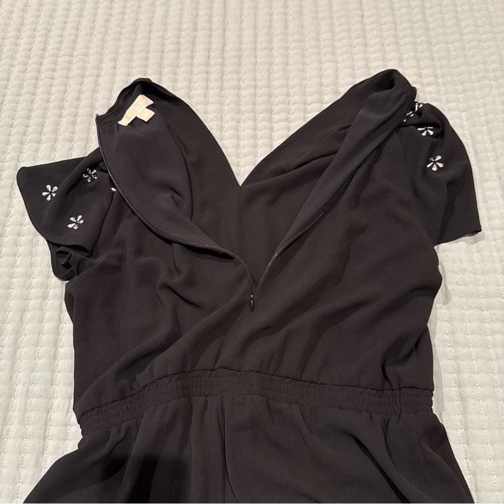 MICHAEL Michael Kors Black Jumpsuit with Silver Accents - Picture 7 of 7